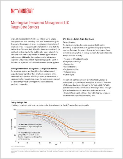 Morningstar - Custom target-date solutions fact sheet