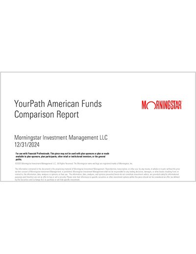 Morningstar - YourPath® American Funds® comparison report