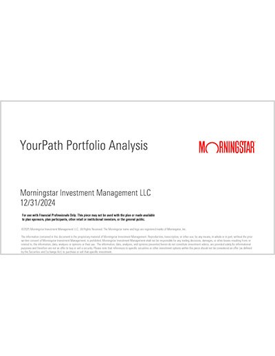 Morningstar - YourPath® portfolio analysis