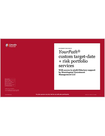 YourPath® (Alliance) custom TDF portfolio services presentation